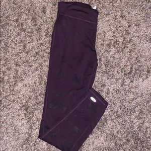 Purple workout pants